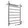The electric heated towelputor "Sanprise" Aurora P8, 500x800 mm, with a shelf, left, chrome