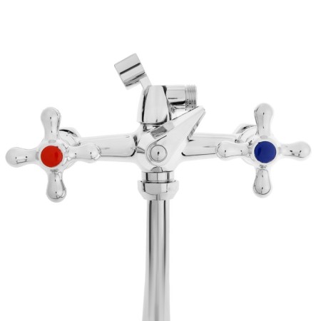 Bath mixer Istok Life Standard 0402.417, two -wound, with long surge, chrome-1