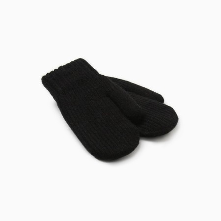 Baby mittens minku, Black color, 19 cm-1