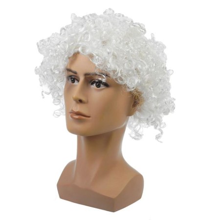 White wig, small curls