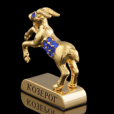 Сувенир знак зодиака «Козерог», 5×2×5 см, с кристаллами-1