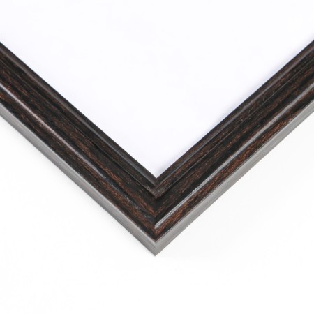 Photo frame wood 21x30 cm, No. 1, 17 mm, wenge (plastic screen)-3