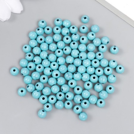 Beads for creativity plastic "imitation of turquoise" d = 0.6 cm set 20 g-2