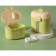 Container for storage of baby food "Crown", 240 gr., Green color
