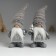Souvenir Polystone "Santa Claus in a gray knitted cap, with a white beard" Mix 8.5x5x18 cm