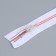 Lightning "Spiral", No. 5, detachable, automatic lock, 60 cm, white/pink color