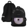 Youth backpack 40 x 30 x 17 cm, Bruno VisConti 12-003 + pencil case, Donut, black