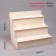 Mill 3 steps 80 × 56 × 66 cm, thickness 3 mm, beige color