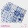 A set of serving napkins on the table “Mosaic”, 4 pcs, 45 × 30 cm, blue color