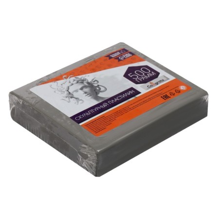 Plasticine sculptural 500 g Calligrata hard, gray