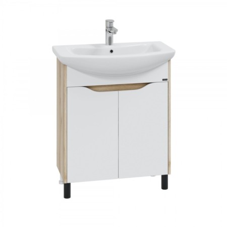 Santa Tumba "Saturn 70" floor, Austrian oak color, with the Baltika 70 sink