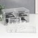 ORGANIZER CHARGANIZER Plastic 3 Transparent boxes 16x19x12 cm