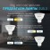 Lamp Built -in era KL100, IP20, 12W, 97x35 mm, white color