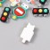 Decor for creativity plastic "Road sign" MIX 2.1x2.7 cm