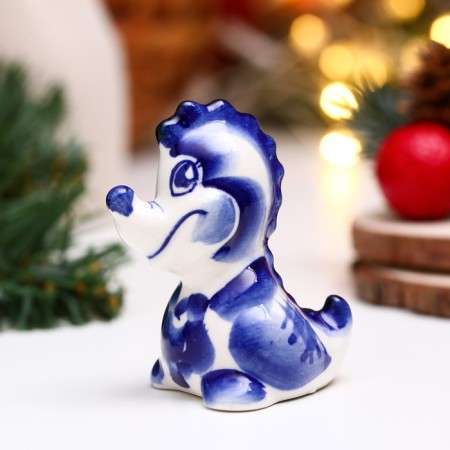 Souvenir "Dragon button" Gzhel, 5.7 cm-1