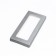 Gift box for chocolate tiles, with a window, silver, 17 x 8 x 1.4 cm