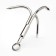 Tactical hook, 3 teeth, 11.5 cm