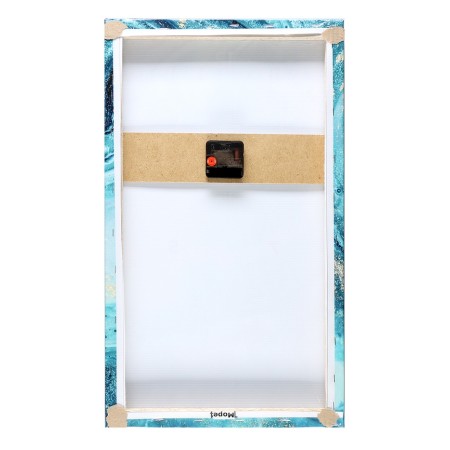 Carty clock is wall-mounted, interior "sea", 35 x 60 cm, on canvas, silent-10
