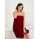 Pareo female for the sauna, size XL-3XL, burgundy color