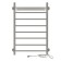 The electric heated towel "Sanprise" Aurora P8, 500x800 mm, left, white