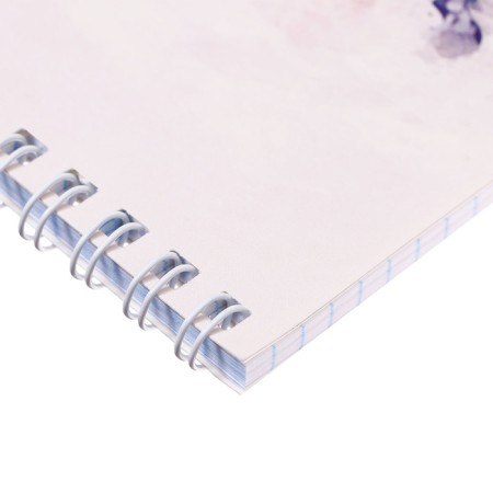 Notepad A5, 40 sheets in a cage on the crestball crest, cover covering cardboard, offset block-1
