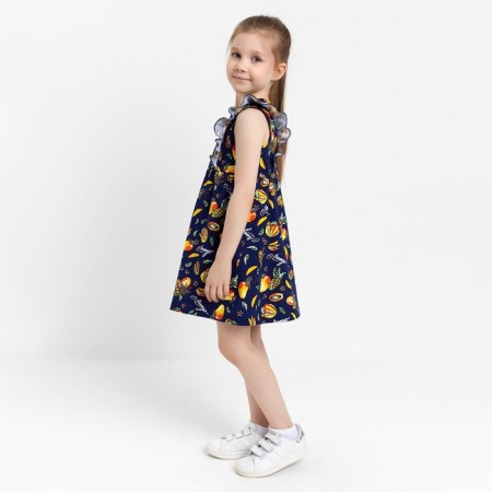 Платье для девочки, цвет черный, рост 98-1