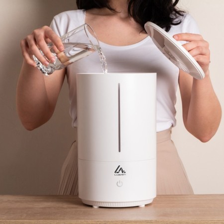 Air humidifier Luazon HM-8, ultrasound, 25W, 4L, 20M2, white-1