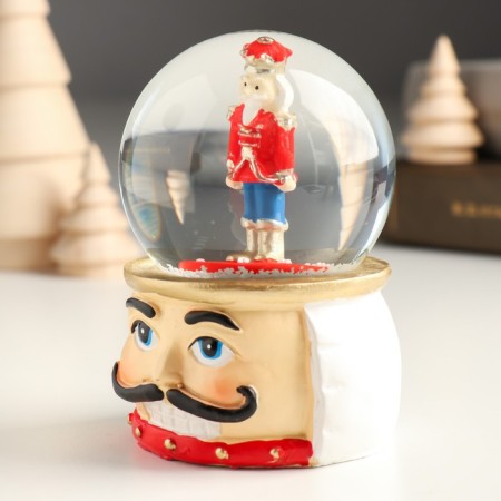 Souvenir Polystone Water Ball "Nutcracker" 7.2x7x9.5 cm-4