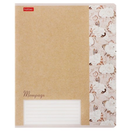 Notebook 18 sheets in the "Tenderness" line, cover covered paper, block 65 g/m2, mix-2