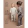 Sweater Children's Knitted Amarobaby Warm, height 92 cm, brown color