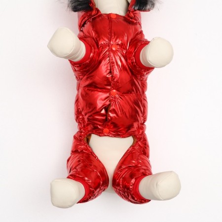 The jumpsuit "Girl" with a weight, size 12 (ds 28 cm, OG 38 cm, Osh 27 cm), red-5