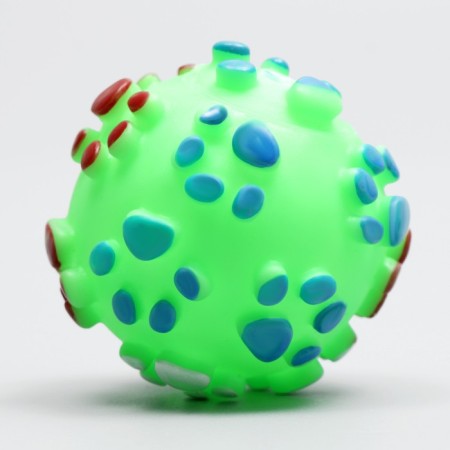 Brying toy "Ball" for dogs, 6.5 cm, green-1
