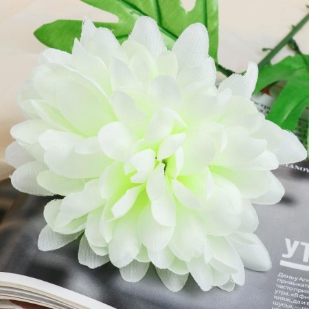 Artificial flowers "Garden peony" D-14 cm 46 cm, white-1
