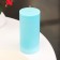 Candle-cylinder smooth, 5x10 cm, turquoise, 6 hours