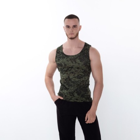 T -shirt male, khaki color/pixel, size 52