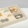 Queen Fair decorations 4 places and 7 strips for rings, 21 × 12.3 × 2.3 cm, beige color