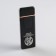Electronic lighter "Bold, strong, fair", USB, spiral, 3 x 7.3 cm, black