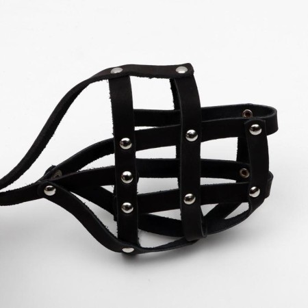 Muzzle No. 2, like, puppy shepherd (length on a nose 10 cm, muzzle 28 cm), black-2