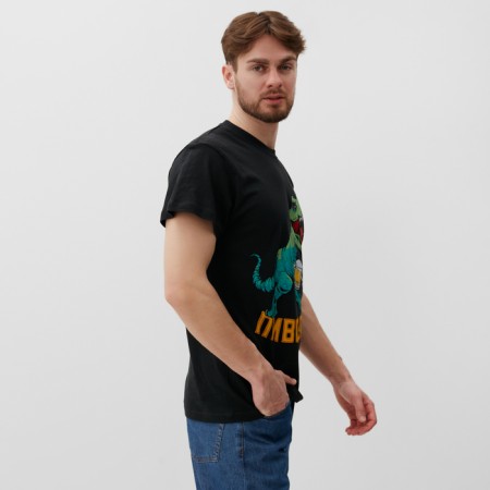 Male T -shirt "Pivozaur" p. 52, black-2
