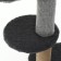 Claw "Piggon" with a hammock, a toy and a shelf, 64 x 34 x 104 cm, (fur, jute) gray