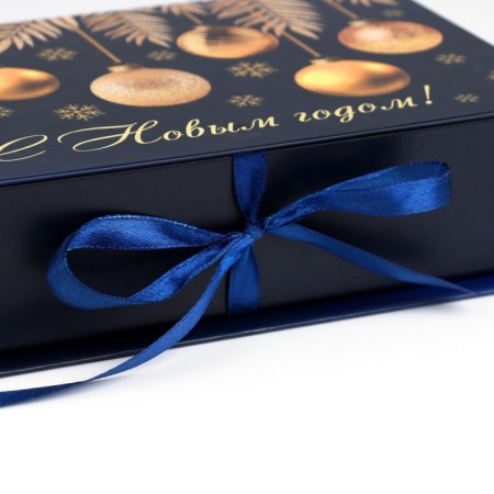 Box - Kniga "Golden Balls", 20 x 12.5 x 5 cm, New Year-3