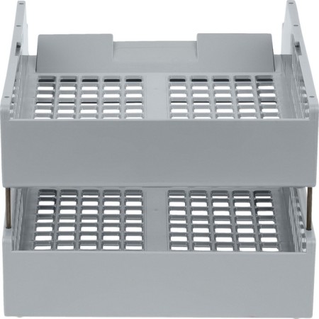 A set of horizontal paper trays 2 pieces of Strong, on metal rods, gray-5