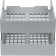 A set of horizontal paper trays 2 pieces of Strong, on metal rods, gray