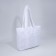 Zipper bag with lightning, white color