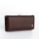 Women's wallet on magnets, brown color