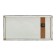 Carty watch is wall-mounted, on canvas, interior, silent "white orchids", 40 x 76 cm