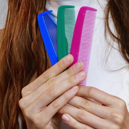 Comb, 14 × 3 cm, packing 12 pcs, color mix-6