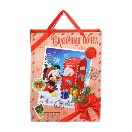 New Year. Gift package, 31x40x11.5 cm, packaging, Mickey Mouse-3
