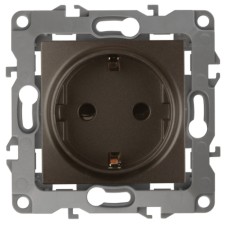 2p+E Schuko, 16A-250V, IP20, ERA12, Bronze