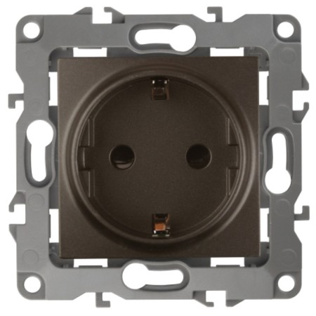 2p+E Schuko, 16A-250V, IP20, ERA12, Bronze